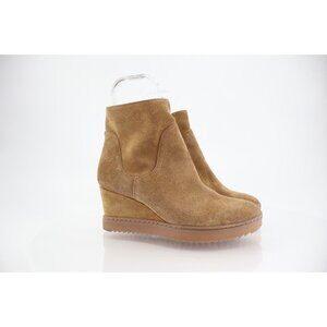 Sofft Aqua Shary Womens 10 Tan Brown Waterproof Leather Wedge Boot Bootie